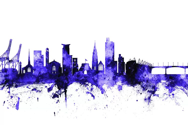 Purple Southampton, England Skyline