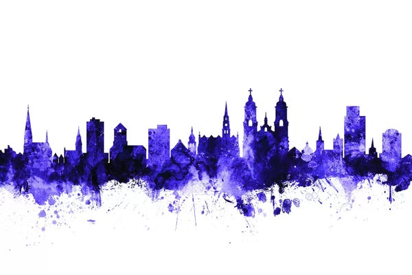 Purple St. Gallen, Switzerland Skyline