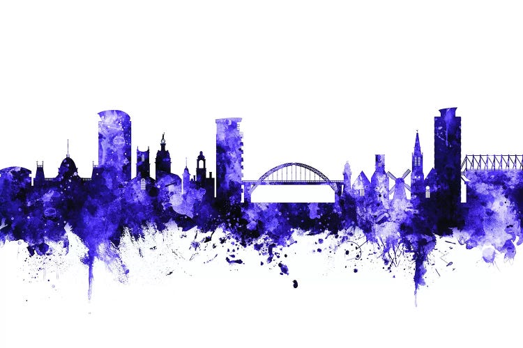 Purple Sunderland, England Skyline