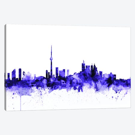 Toronto, Canada Skyline Canvas Print #MTO716} by Michael Tompsett Canvas Art