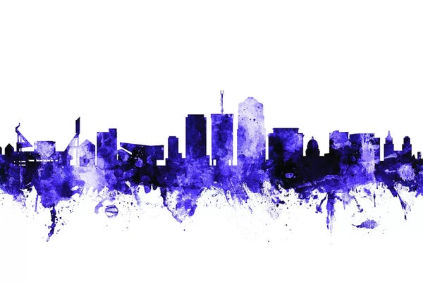 Tucson: Purple Tucson, Arizona Skyline by Michael Tompsett