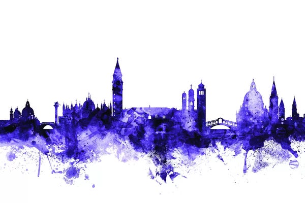Purple Venice, Italy Skyline