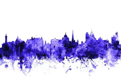 Purple Victoria, Canada Skyline by Michael Tompsett multi panel art