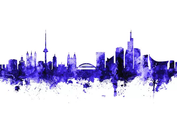 Purple Vilnius, Lithuania Skyline