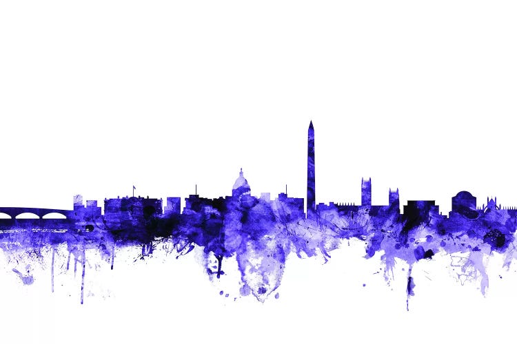 Purple Washington, DC Skyline