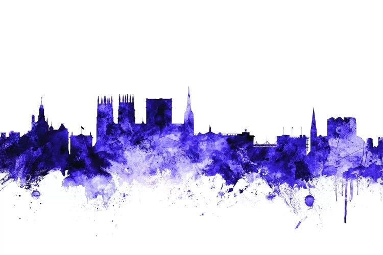 Purple York, England Skyline