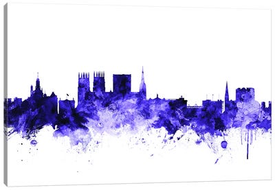 York, England Skyline Canvas Art Print