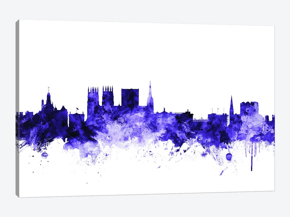 York, England Skyline by Michael Tompsett 1-piece Canvas Wall Art