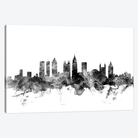 Atlanta, Georgia In Black & White Canvas Print #MTO741} by Michael Tompsett Canvas Art