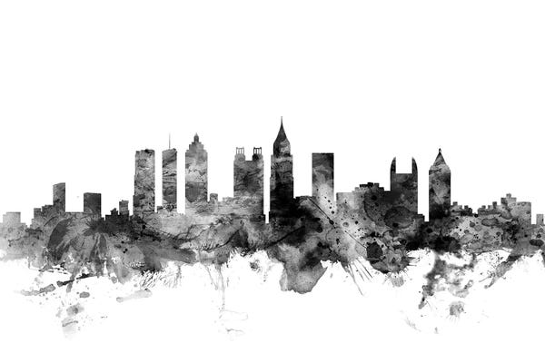 Michael Tompsett: Atlanta, Georgia In Black & White by Michael Tompsett