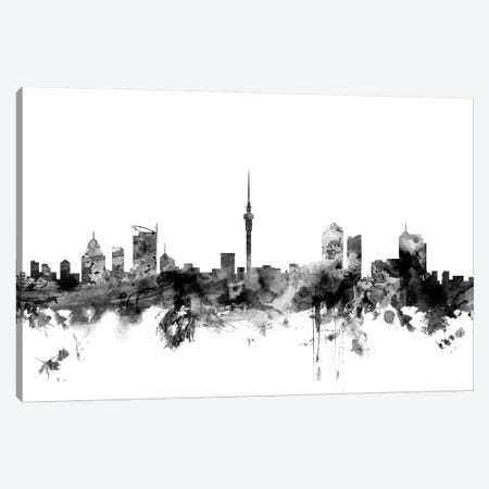 Auckland, New Zealand In Black & White Canvas Print #MTO742} by Michael Tompsett Canvas Artwork