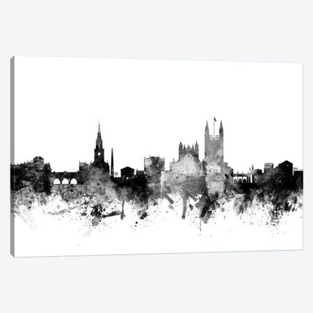 Bath, England In Black & White Canvas Print #MTO748} by Michael Tompsett Canvas Artwork