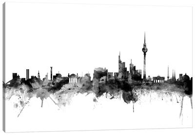 Berlin, Germany In Black & White Canvas Art Print - Berlin Art