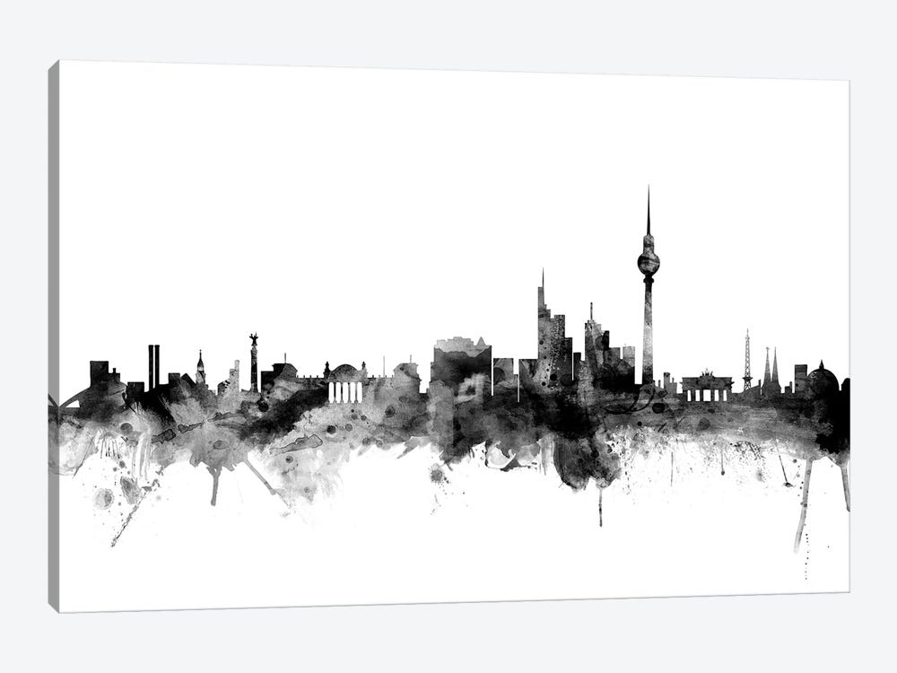 Berlin, Germany In Black & White by Michael Tompsett 1-piece Canvas Art