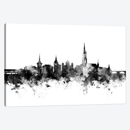 Bern, Switzerland In Black & White Canvas Print #MTO752} by Michael Tompsett Art Print
