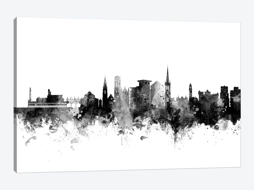 Bournemouth, England In Black & White by Michael Tompsett 1-piece Canvas Wall Art
