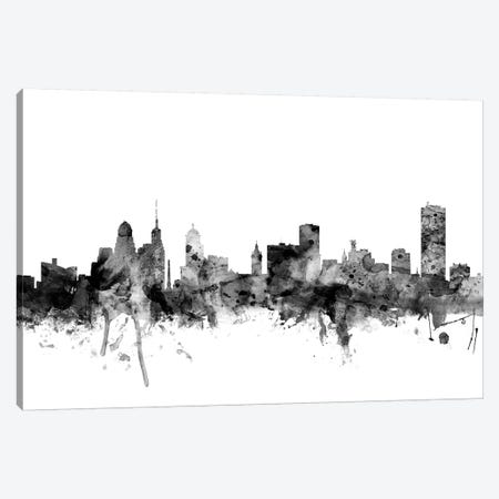 Buffalo, New York In Black & White Canvas Print #MTO763} by Michael Tompsett Canvas Artwork