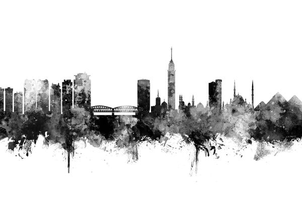 Cairo: Cairo, Egypt In Black & White by Michael Tompsett