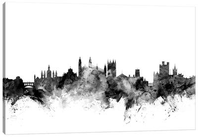 Cambridge, England In Black & White Canvas Art Print