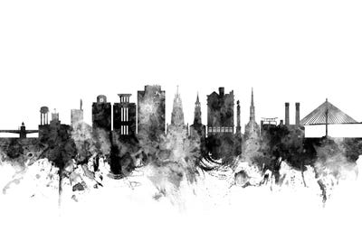 Charleston, South Carolina In Black & White by Michael Tompsett canvas print