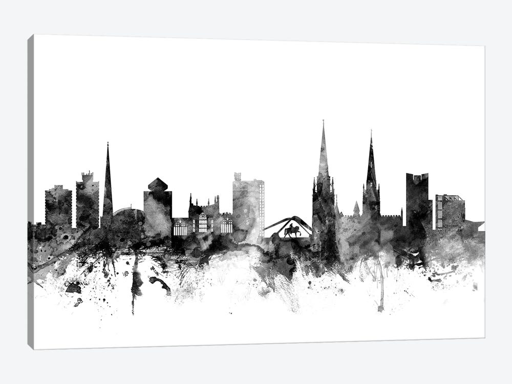 Coventry, England In Black & White 1-piece Art Print