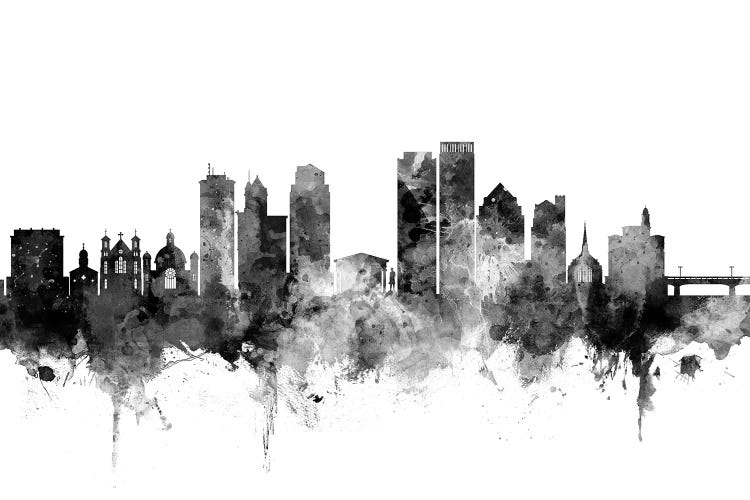 Dayton, Ohio In Black & White by Michael Tompsett wall art