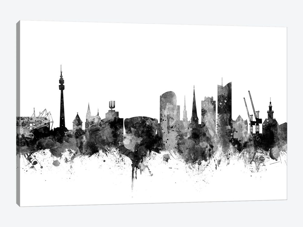 Dortmund, Germany In Black & White by Michael Tompsett 1-piece Canvas Artwork