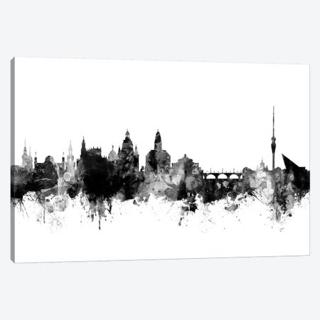 Dresden, Germany In Black & White Canvas Print #MTO789} by Michael Tompsett Canvas Art