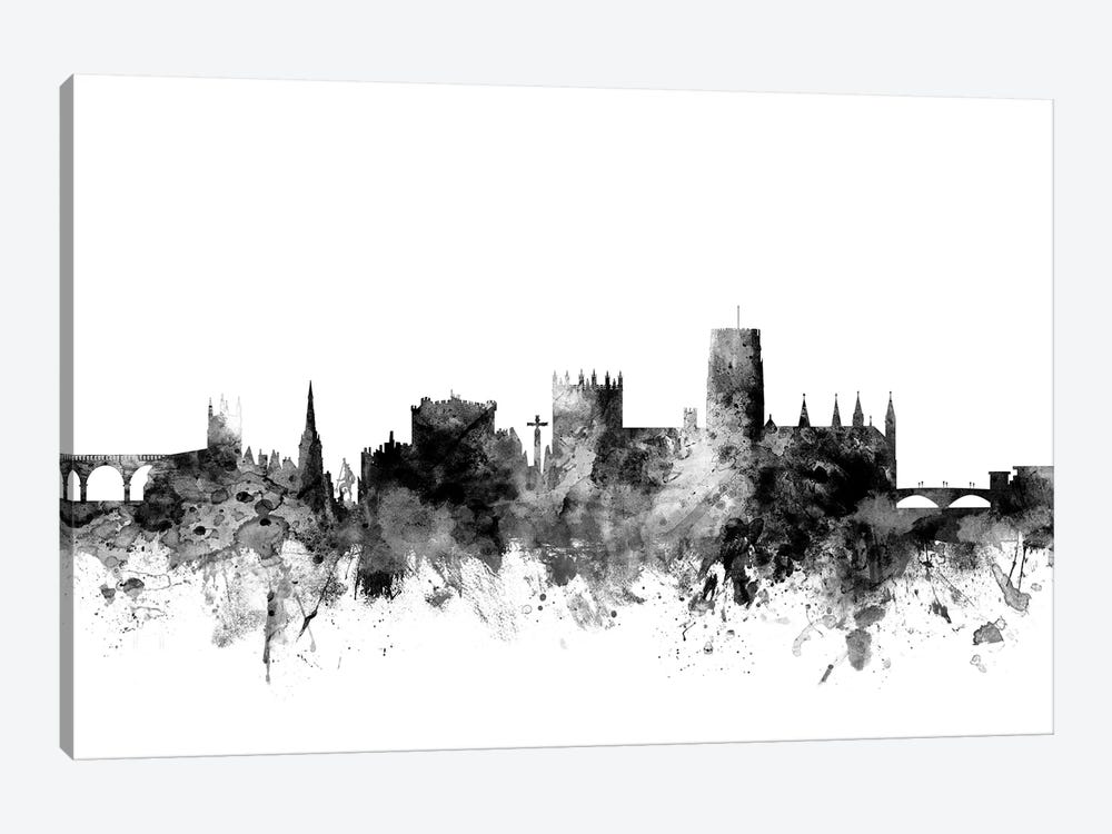 Durham, England In Black & White by Michael Tompsett 1-piece Canvas Print