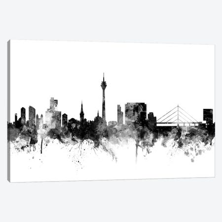 Düsseldorf, Germany In Black & White Canvas Print #MTO794} by Michael Tompsett Canvas Wall Art