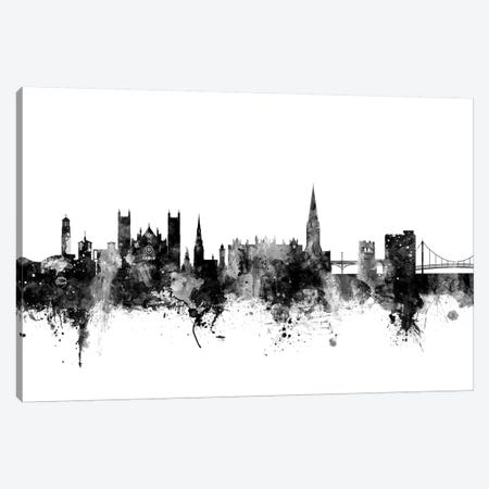 Exeter, England In Black & White Canvas Print #MTO799} by Michael Tompsett Canvas Art Print