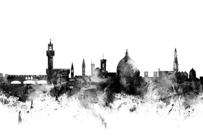 Florence, Italy In Black & White by Michael Tompsett framed wall art