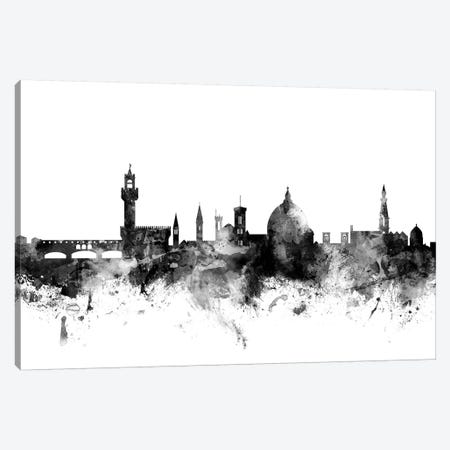Florence, Italy In Black & White Canvas Print #MTO801} by Michael Tompsett Canvas Print