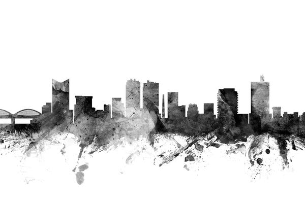 Fort Worth: Fort Worth, Texas In Black & White by Michael Tompsett