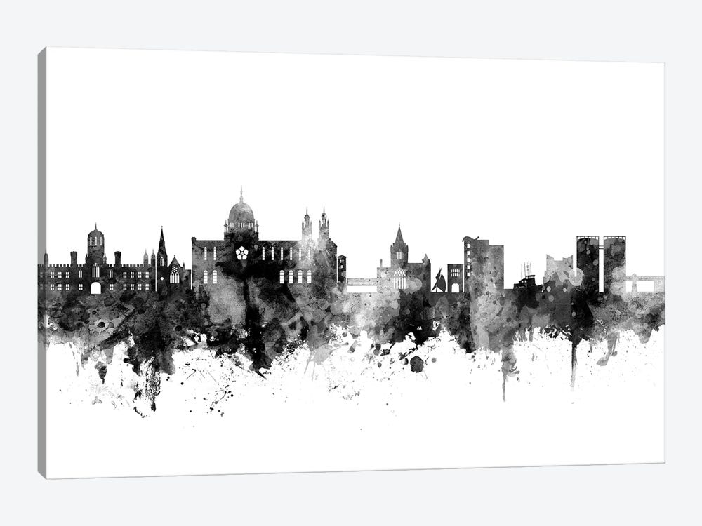Galway, Ireland In Black & White by Michael Tompsett 1-piece Canvas Wall Art