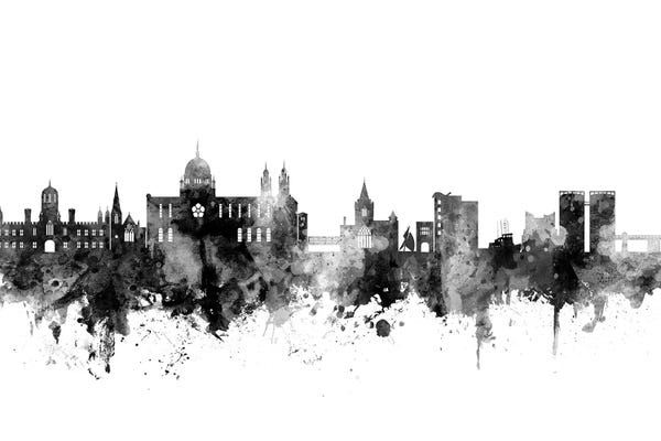 Galway: Galway, Ireland In Black & White by Michael Tompsett