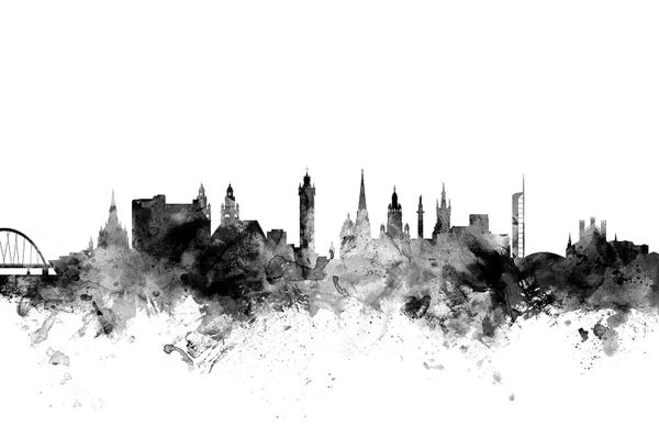 Scotland: Glasgow, Scotland In Black & White by Michael Tompsett