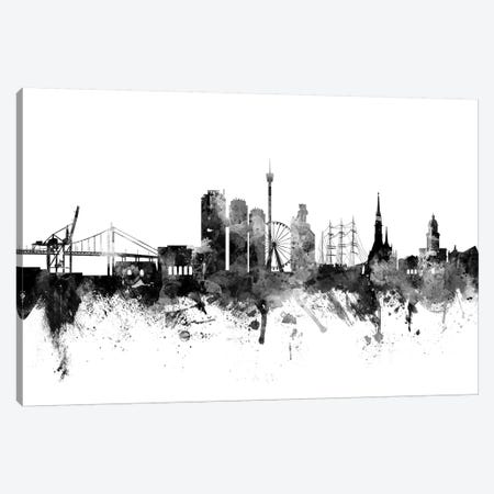 Gothenburg, Sweden In Black & White Canvas Print #MTO809} by Michael Tompsett Art Print