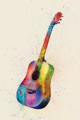 Acoustic Guitar Art Print by Michael Tompsett | iCanvas