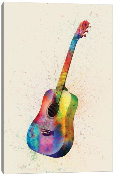 Acoustic Guitar Canvas Art Print