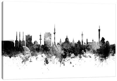Hannover, Germany In Black & White Canvas Art Print
