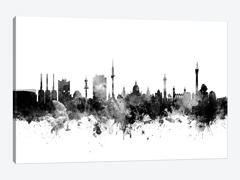 Hannover, Germany In Black & White by Michael Tompsett 1-piece Canvas Art