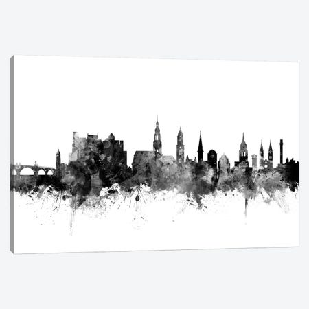 Heidelberg, Germany In Black & White Canvas Print #MTO814} by Michael Tompsett Art Print