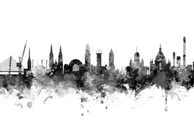 Helsinki, Finland In Black & White by Michael Tompsett multi panel art