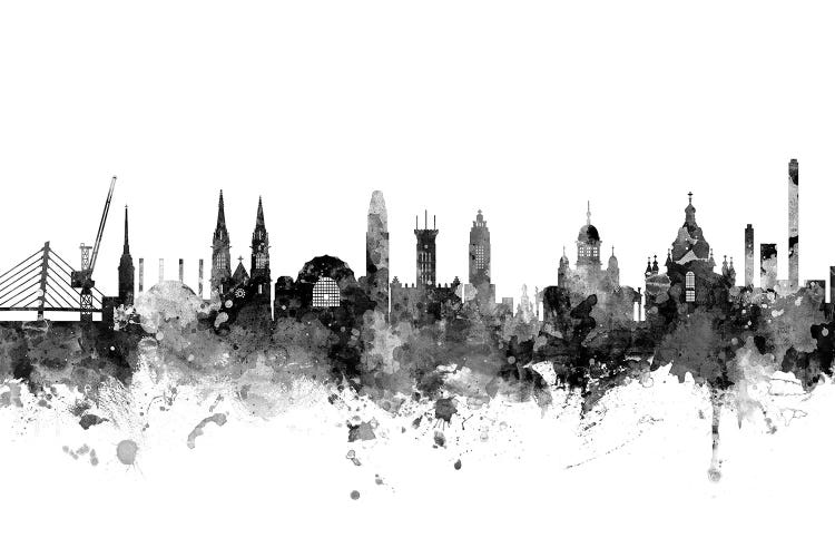 Helsinki, Finland In Black & White by Michael Tompsett wall art