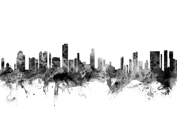 Honolulu: Honolulu, Hawaii In Black & White by Michael Tompsett