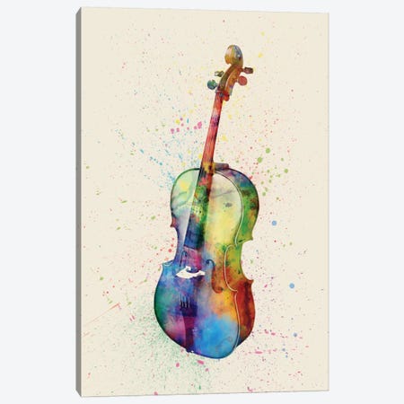 Cello Canvas Print #MTO81} by Michael Tompsett Canvas Art Print