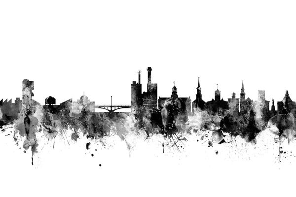 Michael Tompsett: Iowa City, Iowa In Black & White by Michael Tompsett