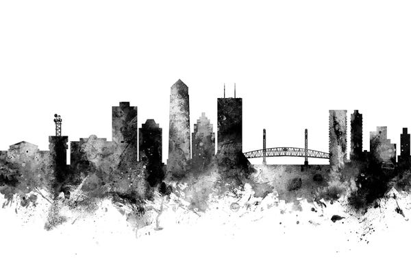 Florida: Jacksonville, Florida In Black & White by Michael Tompsett