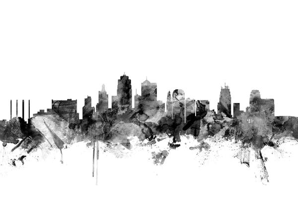 Michael Tompsett: Kansas City, Missouri In Black & White by Michael Tompsett